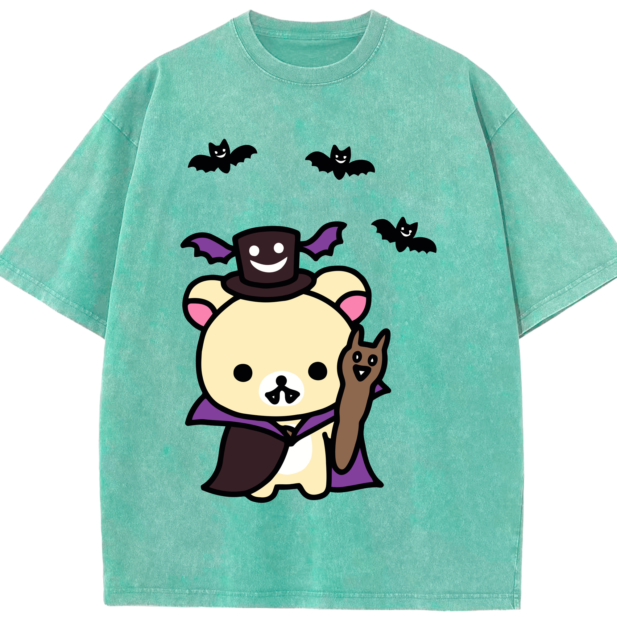 （画像用） リラックマ リラックマ キイロイトリ Rilakkuma Korilakkuma Kiiroitori 綿100% ヴィンテージ風 半袖Tシャツ（フロントプリント）